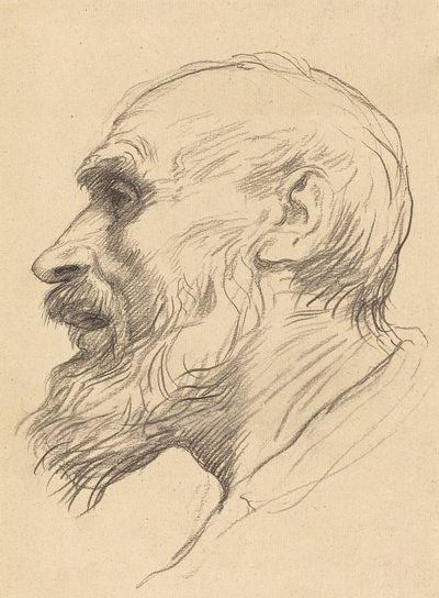 Leder av en gammel mann. av Alphonse Legros