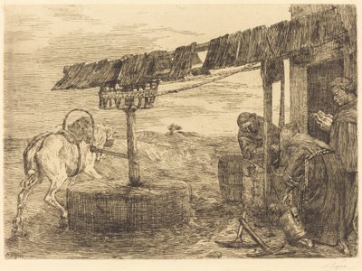 Hestedrevet mølle (Le manege) av Alphonse Legros