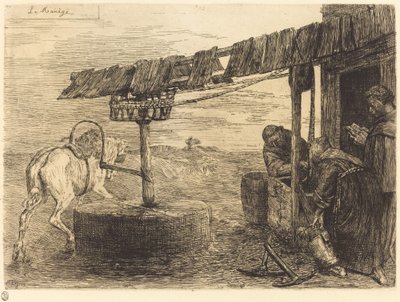 Hestedrevet mølle (Le manege) av Alphonse Legros