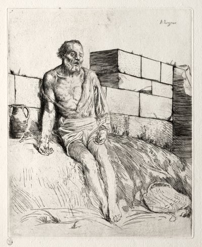 Jobb (første plate) av Alphonse Legros