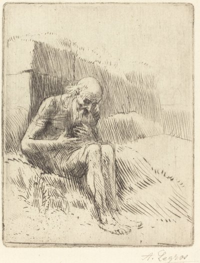 Job, 2. plate. av Alphonse Legros