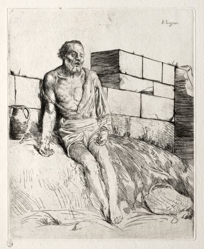 Job First Plate. av Alphonse Legros