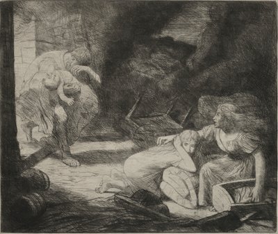 Brannen av Alphonse Legros