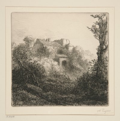 Gården på bakken av Alphonse Legros