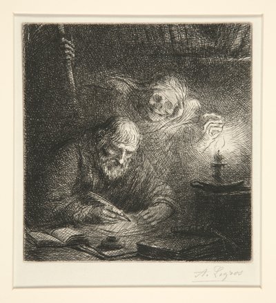 Døden og filosofen av Alphonse Legros