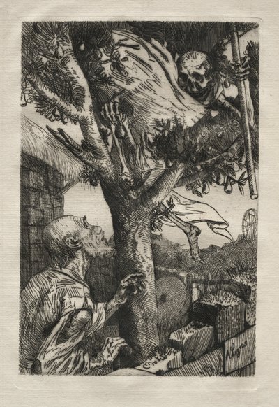Død i pæretreet. av Alphonse Legros