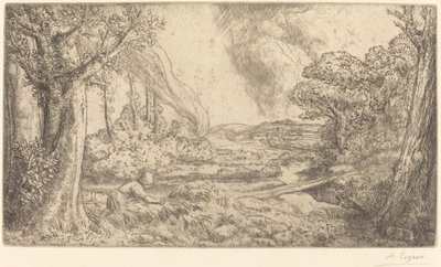 Landskap av Alphonse Legros