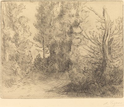 Landskap: Nær Chailleux av Alphonse Legros