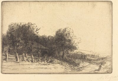 Landskap Et landskap. av Alphonse Legros