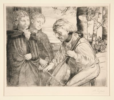 Fiolspilleren av Alphonse Legros