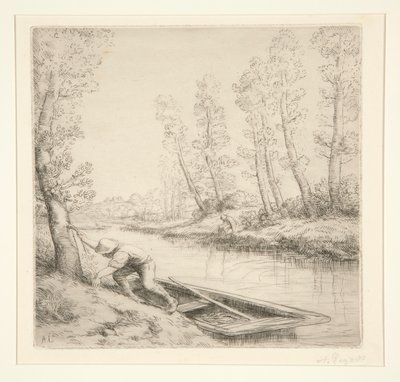 Morgen på elven av Alphonse Legros