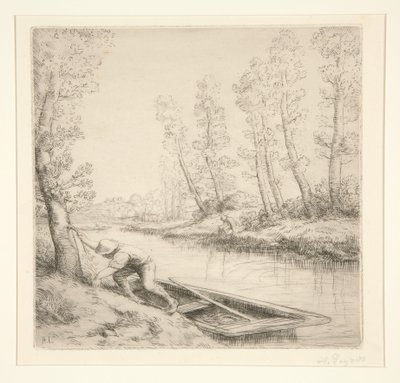 Morgen på elven av Alphonse Legros