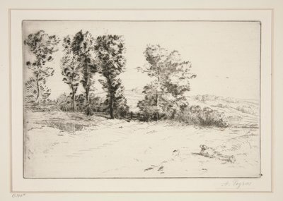 Le pre ensoleille (Eng i solskinn) av Alphonse Legros