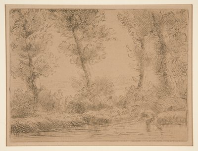 Les Bords de la Liane (The Banks of the Liane) av Alphonse Legros