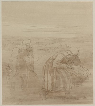 The Gleaners, 1800-tallet. av Alphonse Legros