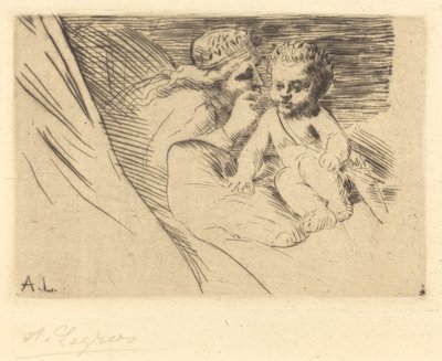 Mab og Cupid (Mab et Cupidon) av Alphonse Legros