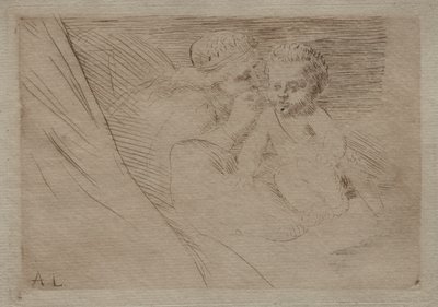 Mab og Cupid. av Alphonse Legros