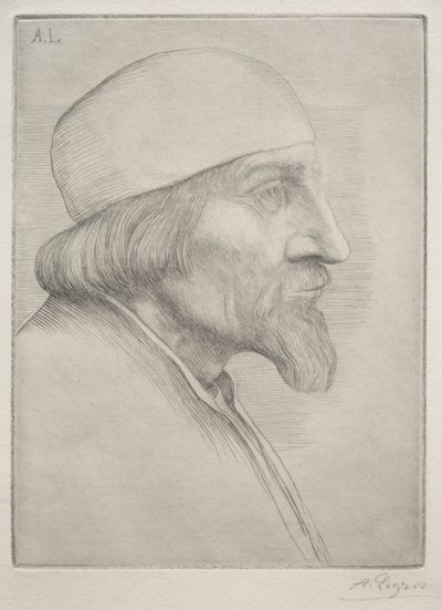 Mann i en kalott av Alphonse Legros