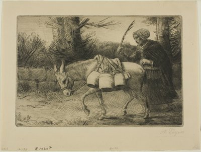 Melkepike av Alphonse Legros