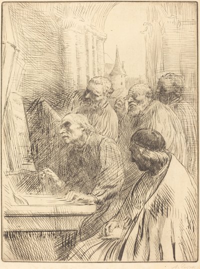 Monks at Church (Les moines a l