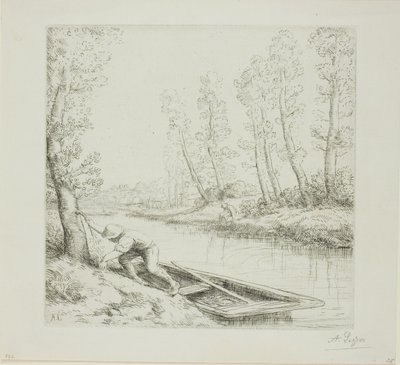 Morgen på elven av Alphonse Legros