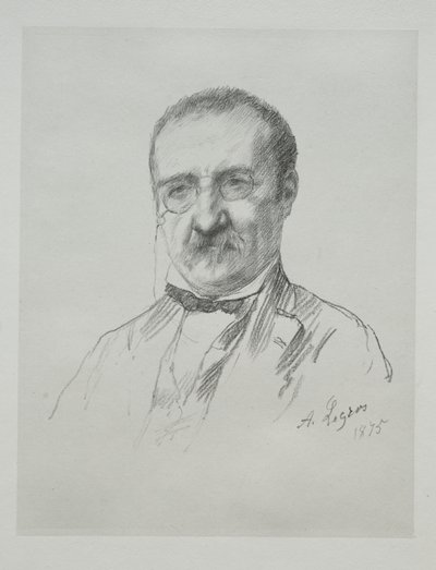 Mr. Champfleury, 1875. av Alphonse Legros
