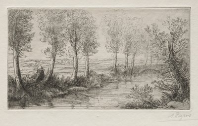 Nær møllen. av Alphonse Legros