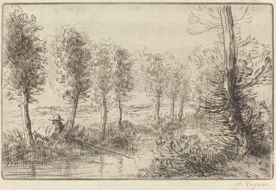 Nær Mill Pres du moulin. av Alphonse Legros
