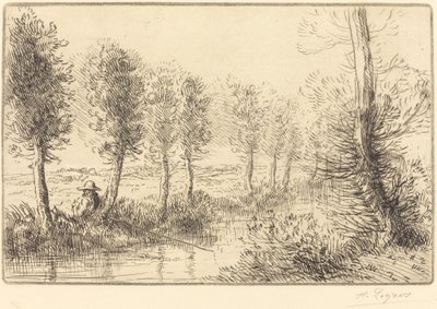 Nær Mill Pres du moulin. av Alphonse Legros