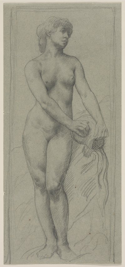 Naken kvinne. av Alphonse Legros