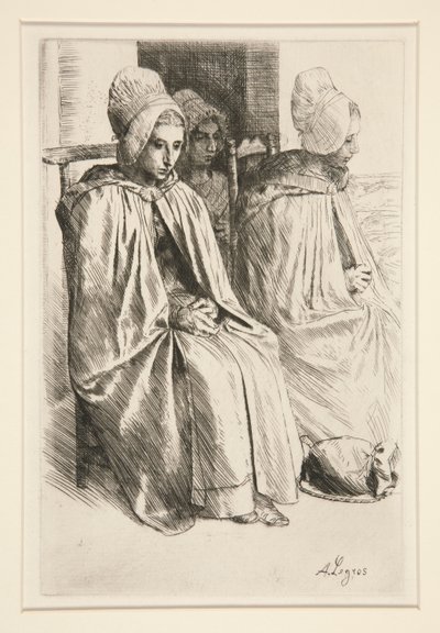 Bondekvinner i nabolaget Boulogne av Alphonse Legros