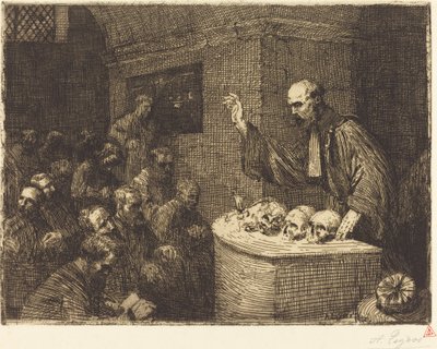 Frenologikurs, 2. plate Frenologikurset, 1906. av Alphonse Legros