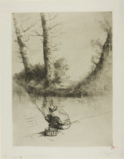 Pole Fisherman av Alphonse Legros