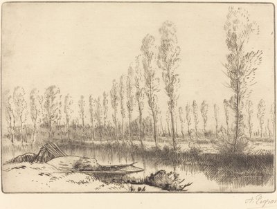 Popler nær Amiens av Alphonse Legros