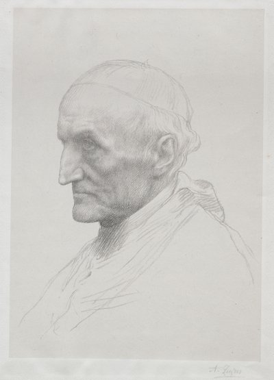 Portrett av kardinal Manning (2. plate) av Alphonse Legros