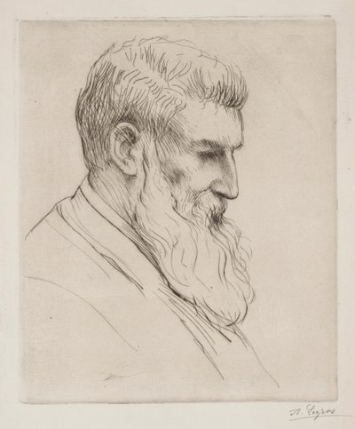 Portrett av Craibe Angus. av Alphonse Legros