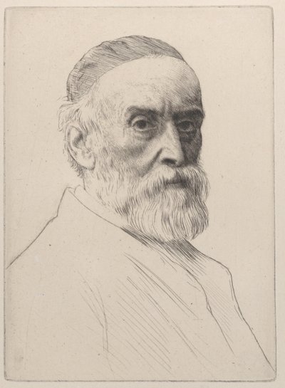 Portrett av George Frederic Watts, 1879. av Alphonse Legros