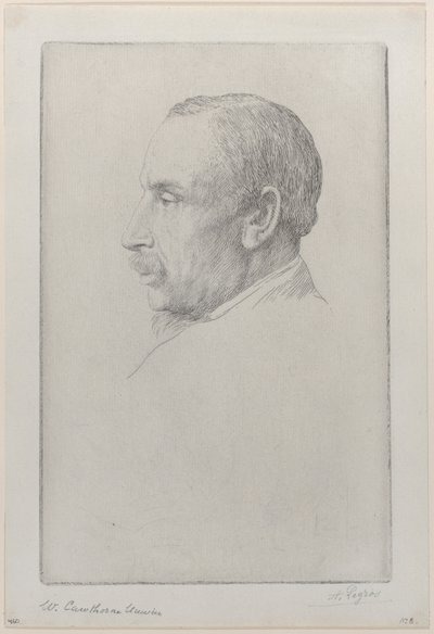Portrett av William Cawthorne Unwin, 1892. av Alphonse Legros