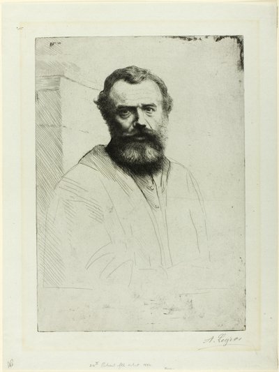 Portrett av kunstneren av Alphonse Legros