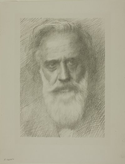Portrett av kunstneren, åttende plate av Alphonse Legros