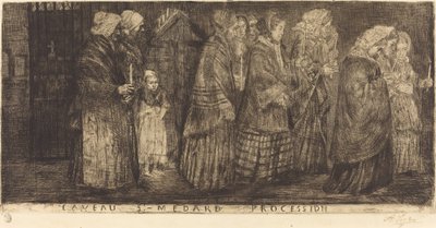 Prosesjon i graven til Saint MedardProsesjon i hvelvene til St. Medard, 1859. av Alphonse Legros