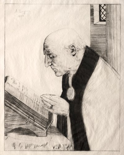 Leser kontoret av Alphonse Legros