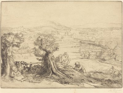 Minne om en dal i Burgund av Alphonse Legros