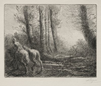 Tilbake fra Tilling the Land. av Alphonse Legros