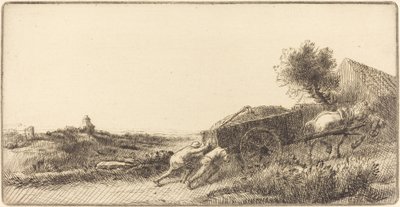 Tilbake med Hay Rentrant le foin. av Alphonse Legros