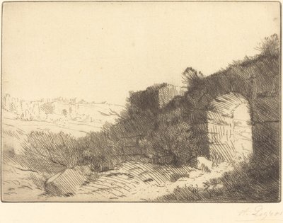Romersk ruin Ruine romaine. av Alphonse Legros
