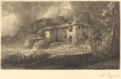 Ruinene av et slott Ruinene av slottet. av Alphonse Legros