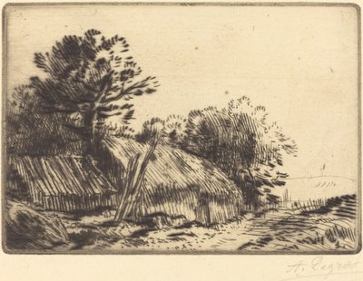 Rustikk Scene Scene rustikk. av Alphonse Legros