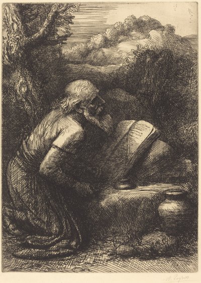 Saint Jerome, 2. plate. av Alphonse Legros