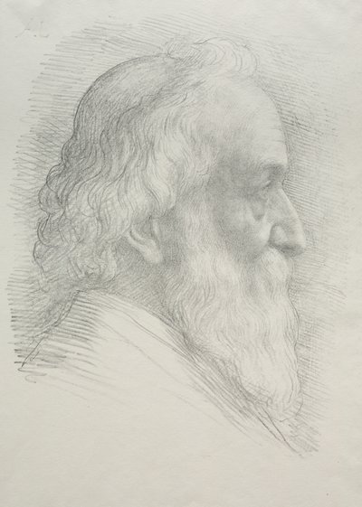 Selvportrett (10. plate) av Alphonse Legros